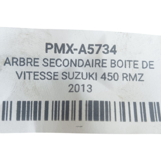 Arbre Secondaire Boite De Vitesse Suzuki 450 Rmz 2013-2017