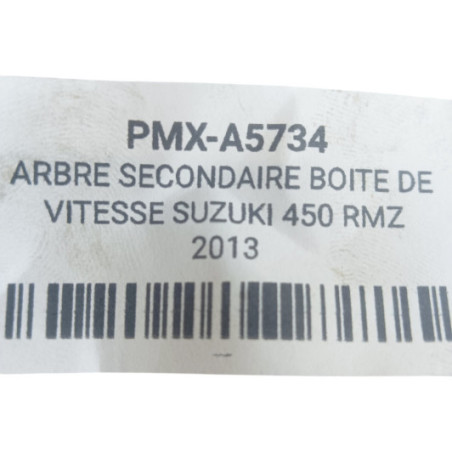 Arbre Secondaire Boite De Vitesse Suzuki 450 Rmz 2013-2017