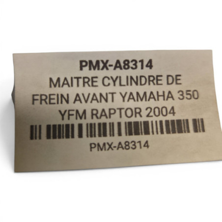 Maitre Cylindre De Frein Avant Yamaha 350 Yfm 2004-2011