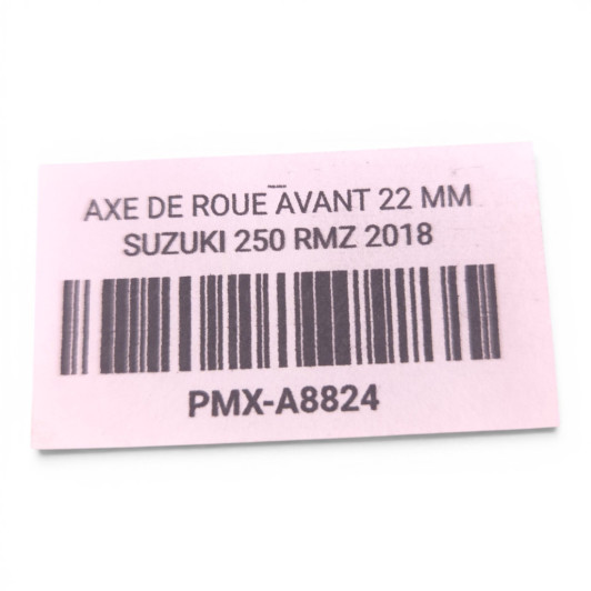Axe De Roue Avant  Suzuki 250 Rmz 2016-2018