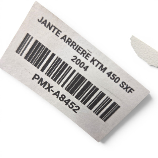 Jante Arriere Ktm 450 Sxf 2003-2006