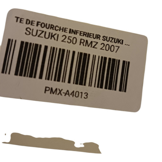 Te De Fourche Inferieur Suzuki 250 Rmz 2007