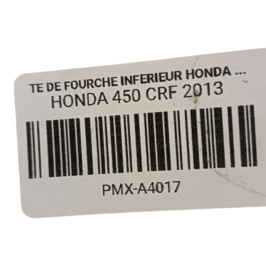 Te De Fourche Inferieur Honda 450 Crf 2013-2016