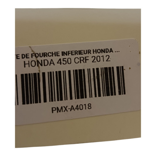 Te De Fourche Inferieur Honda 450 Crf 2009-2012