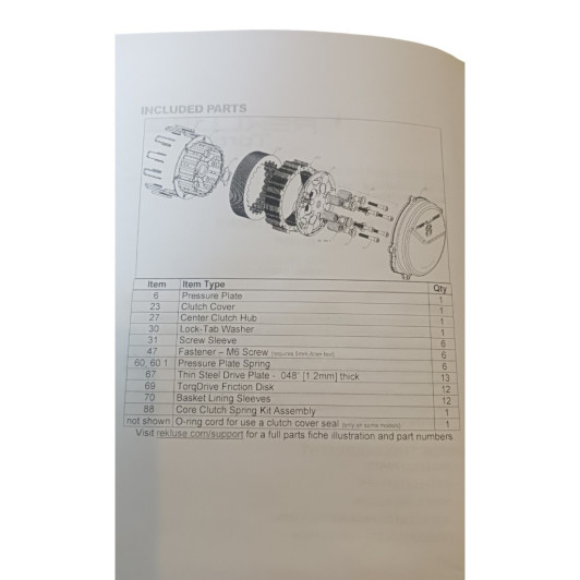 Embrayage Rekluse Honda 450 Crf 2017-2020