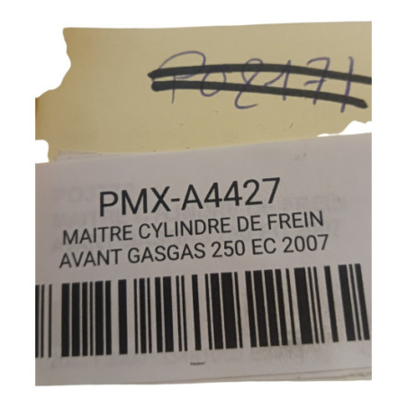 Maitre Cylindre De Frein Avant Gasgas 250 Ec 2007-2009