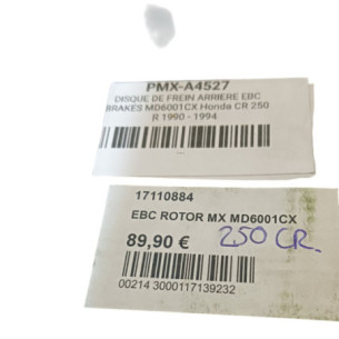 Disque De Frein Arriere  Honda 250 Cr 1990-1994 - Ebc Brakes  Md6001Cx 2