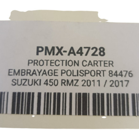 Protection Carter Embrayage Polisport 84476 Suzuki 450 Rmz 2011-2017
