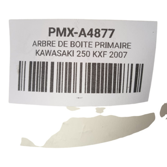 Arbre De Boite Primaire Kawasaki 250 Kxf 2007