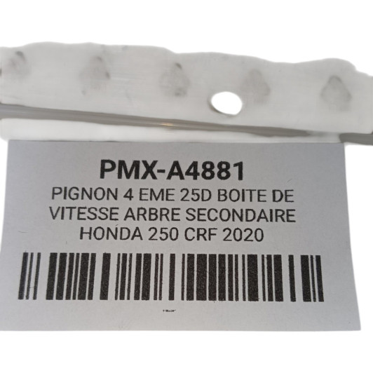 Pignon 4 Eme 25D Boite De Vitesse Arbre Secondaire Honda 250 Crf 2018-2021