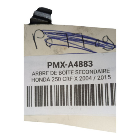 Arbre De Boite Secondaire Honda 250 Crf-X 2004-2009