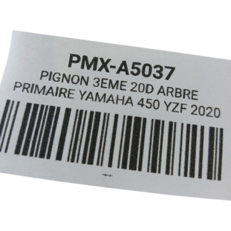 Pignon 3Eme 20D Arbre Primaire Yamaha 450 Yzf 2020