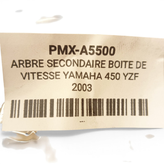 Arbre Secondaire Boite De Vitesse Yamaha 450 Yzf 2003-2005