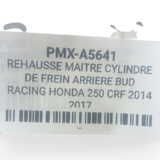 Rehausse Maitre Cylindre De Frein Arriere Bud Racing Honda 250 Crf 2014