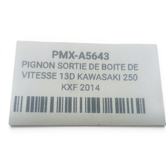 Pignon Sortie De Boite De Vitesse 13D Kawasaki 250 Kxf 2014
