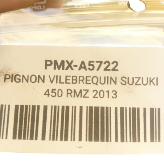 Pignon Vilebrequin Suzuki 450 Rmz 2013-2017