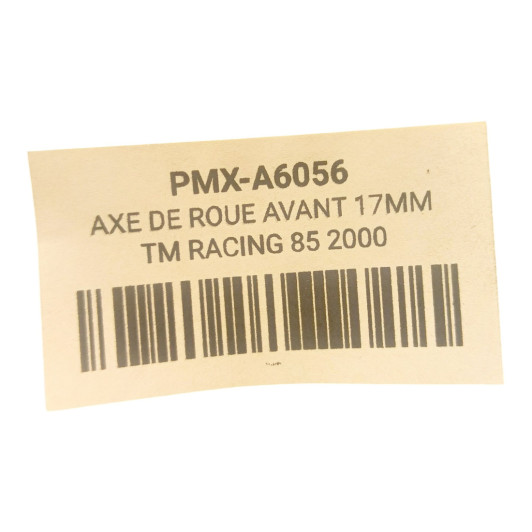 Axe De Roue Avant 17Mm Tm Racing 85 2000 Tm 85 Racing 2000-2007