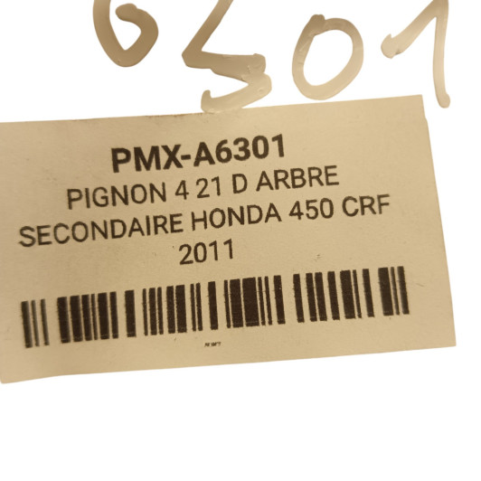 Pignon 4 21 D Arbre Secondaire Honda 450 Crf 2009-2012