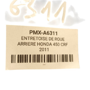 Entretoise De Roue Arriere Honda 450 Crf 2009-2012 2