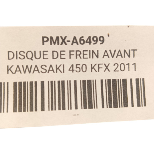 Disque De Frein Avant Kawasaki 450 Kfx 2008-2014