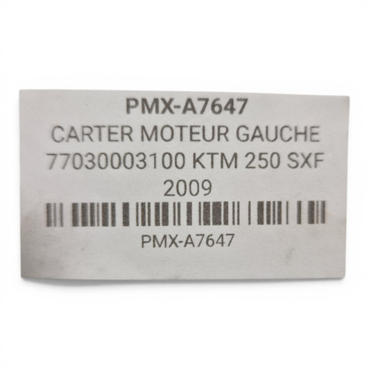 Carter Moteur Gauche  Ktm 250 Sxf 2007-2010 - 77030003100
