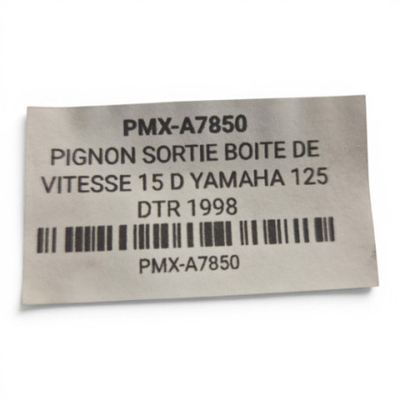 Pignon Sortie Boite De Vitesse 15 D Yamaha 125 Dtr 1998