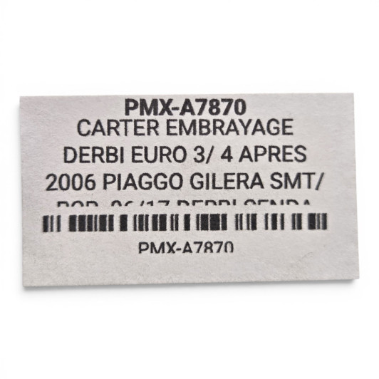 Carter Embrayage Derbi Euro 3/ 4 Apres 2006 Piaggo Gilera Smt/Rcr 06/17 Derbi Senda 06/17 , Aprilia Sx/Rx 06/17 Derbi 50 Senda 2