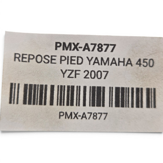 Repose Pied Yamaha 450 Yzf 2007-2009