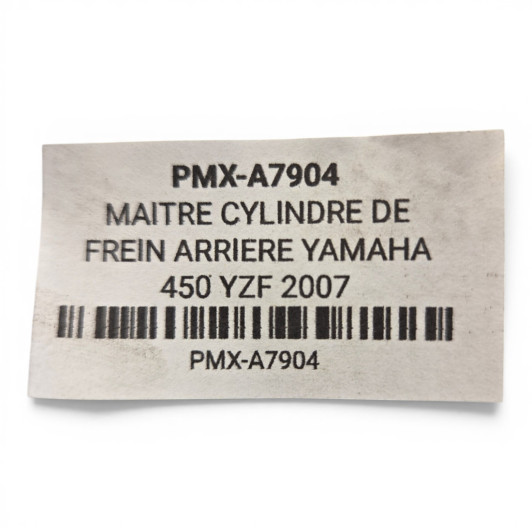 Maitre Cylindre De Frein Arriere Yamaha 450 Yzf 2007-2009