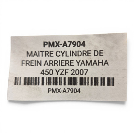 Maitre Cylindre De Frein Arriere Yamaha 450 Yzf 2007-2009