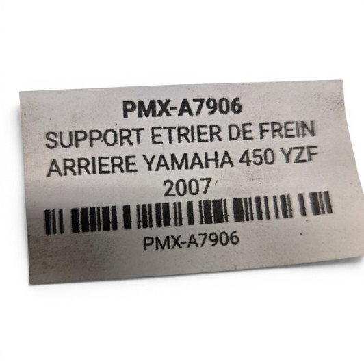 Support Etrier De Frein Arriere Yamaha 450 Yzf 2007-2009