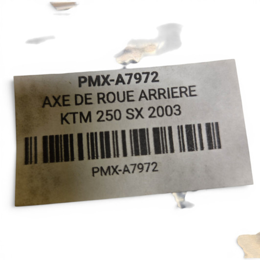 Axe De Roue Arriere Honda 250 Crf 2007-2009