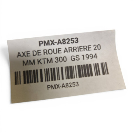 Axe De Roue Arriere 20 Mm Ktm 300 Gs 1994