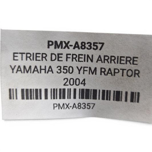 Etrier De Frein Arriere Yamaha 350 Yfm 2004-2011