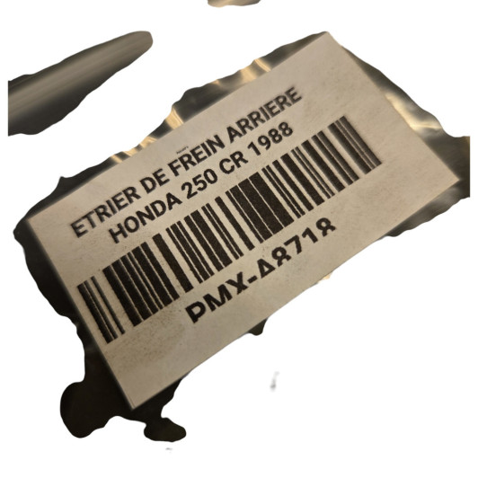 Support D'Etrier De Frein Arriere Honda 250 Cr 1987-1989