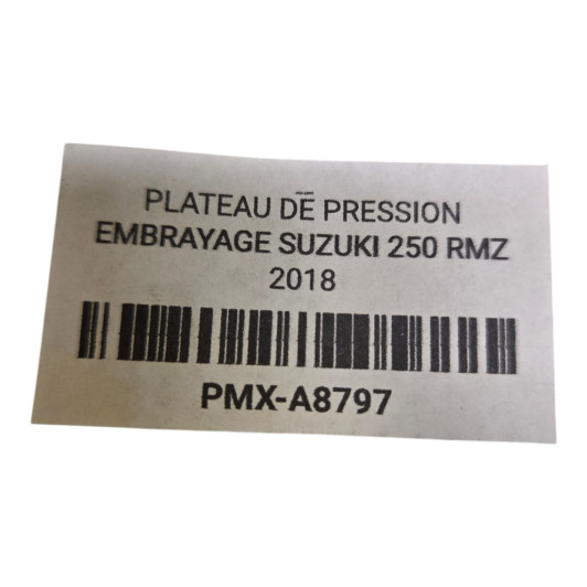 Plateau De Pression Embrayage Suzuki 250 Rmz 2016-2018
