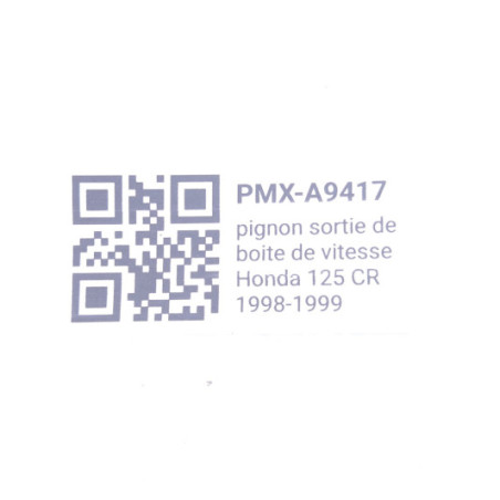 Pignon Sortie De Boite De Vitesse Honda 125 Cr 1993-2001 - 23803-KS6-700