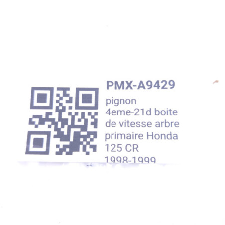Pignon 4Eme-21D Boite De Vitesse Arbre Primaire Honda 125 Cr 1998-2001 - 23461-KZ4-J10