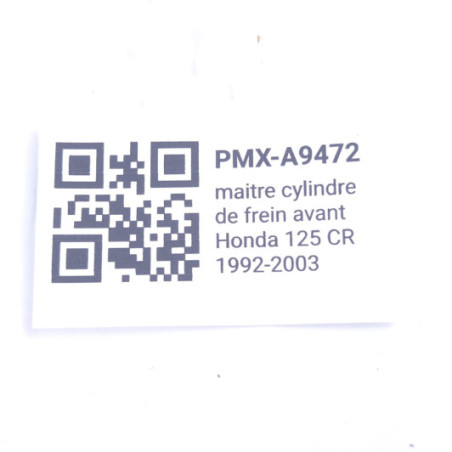 Maitre Cylindre De Frein Avant Honda 125 Cr 1993-2007 - 45510-KCE-671