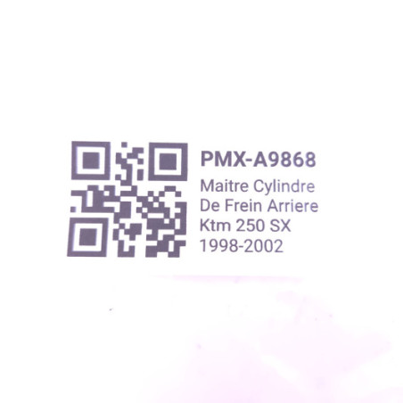 Maitre Cylindre De Frein Arriere Ktm 250 Sx 1998-2002