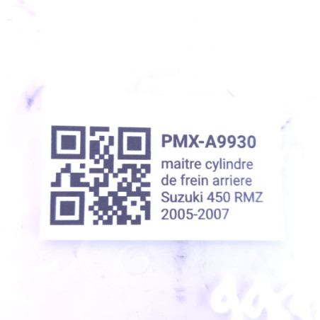 maitre cylindre de frein arriere Suzuki 450 Rmz 2005-2007