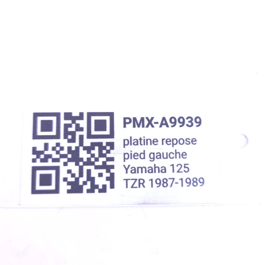 platine repose pied gauche YAMAHA 125 tzr 1987-1989