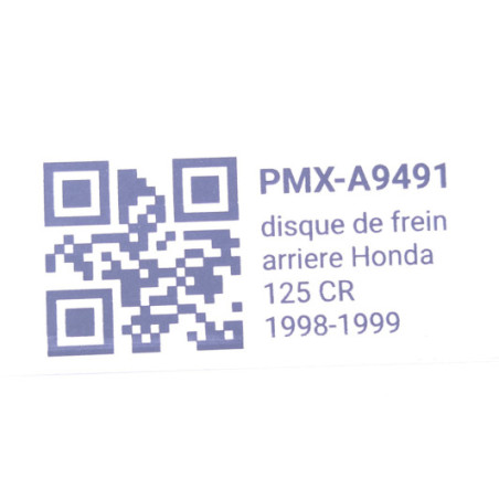 Disque De Frein Arriere Honda 125 Cr 1998-2001 - 43351-KZ3-B00 d'Occasion | Piston MX