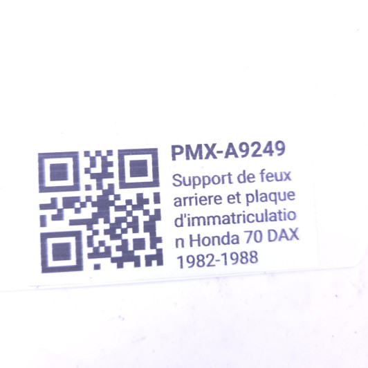 Support De Feux Arriere Et Plaque D'Immatriculation Honda 70 Dax 1982-1988 d'Occasion | Piston MX