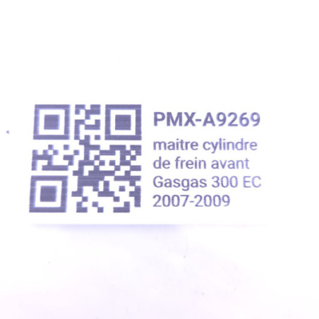 Maitre Cylindre De Frein Avant Gasgas 300 Ec 2007-2009 d'Occasion | Piston MX
