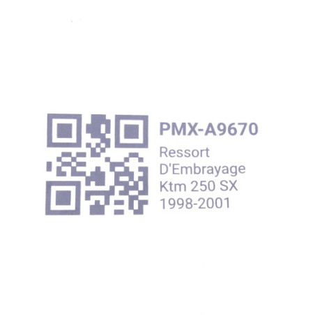 Ressort D'Embrayage Ktm 250 Sx 1998-2001 d'Occasion | Piston MX