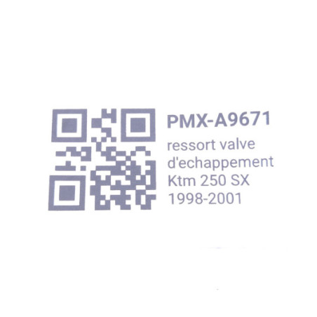 Ressort Valve D'Echappement Ktm 250 Sx 1998-2001 d'Occasion | Piston MX