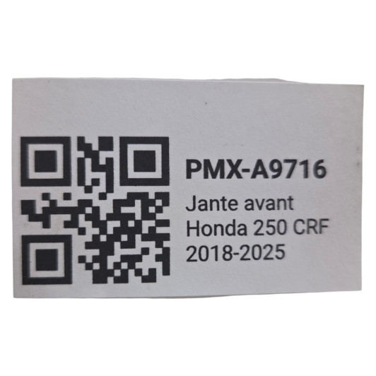 Jante Avant Honda 250 Crf 2018-2025 d'Occasion | Piston MX