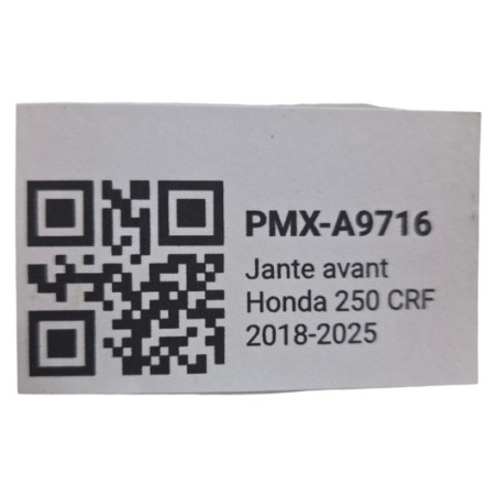 Jante Avant Honda 250 Crf 2018-2025 d'Occasion | Piston MX