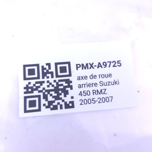 Axe De Roue Arriere Suzuki 450 Rmz 2005-2007 d'Occasion | Piston MX